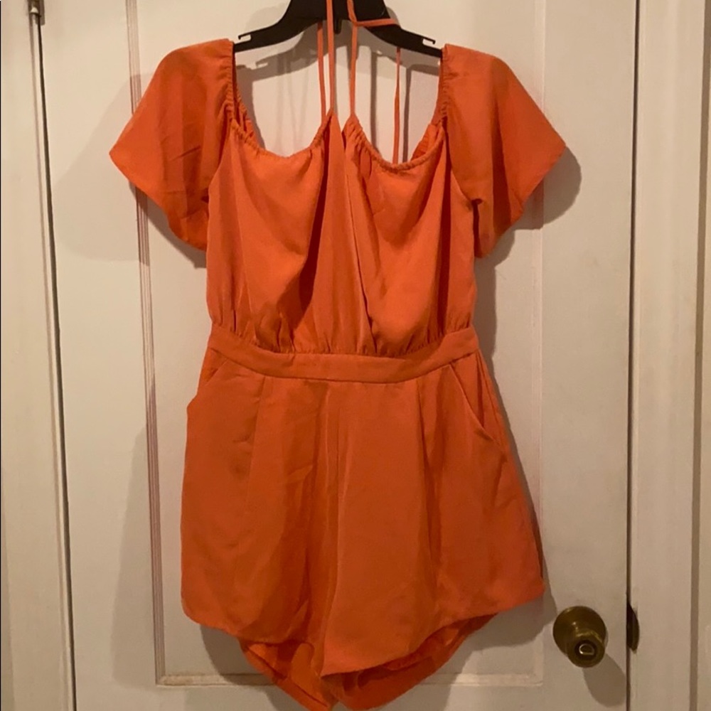Orange playsuit